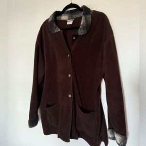 22. Sonoma Fleece Checkered Shacket